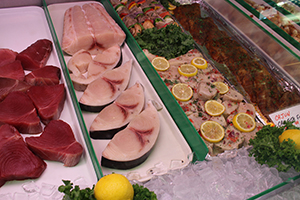 raw fish at Seafood USA